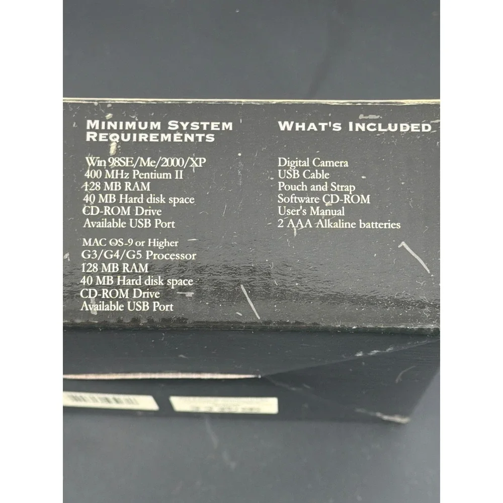 Vivitar ViviCam 3780s 3.0MP Digital Camera Silver‎ Black Y2K Vintage Digicam Box